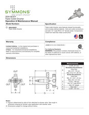 Symmons 3DIV-BODY Manual De Funcionamiento Y Mantenimiento