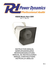 Power Dynamics HS650 Manual De Instrucciones