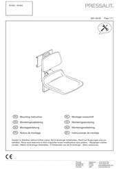 Pressalit R7454 Instrucciones De Montaje