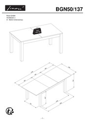 finori BGN50/137 Instrucciones De Montaje