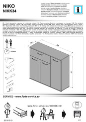 Forte NIKO NIKK34 Instrucciones De Montaje