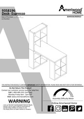 Ameriwood Espresso B34935819600GO Instrucciones De Montaje