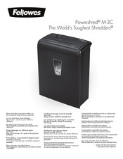 Fellowes Powershred M-3C Manual De Instrucciones