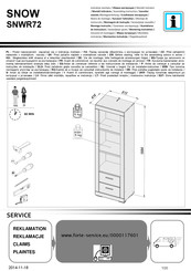 Forte SNOW SNWR72 Instrucciones De Montaje