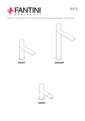 Fantini Rubinetti NICE S004SF Manual De Instrucciones