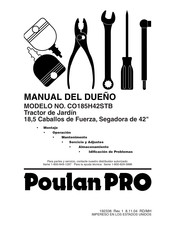 Poulan Pro CO185H42STB Manual Del Dueño