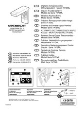 Chamberlain 747EML Serie Manual De Instrucciones