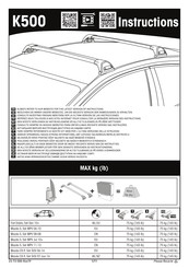 Yakima K500 Manual De Instrucciones