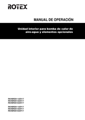 Rotex RKHBRD016ADV17 Manual De Operación