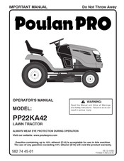 Poulan Pro PP22KA42 Manual Del Operador