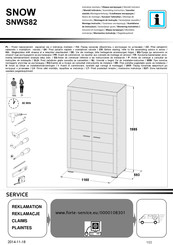 Forte SNOW SNWS82 Instrucciones De Montaje