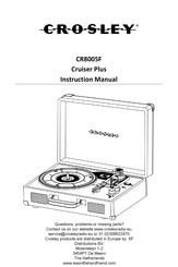 Crosley Cruiser Plus CR8005F Manual De Instrucciones