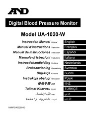 AND UA-1020-W Manual De Instrucciones