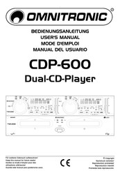 Omnitronic CDP-600 Manual Del Usuario