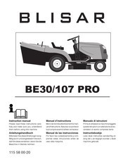 Blisar BE30/107 PRO Manual De Instrucciones