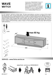 Forte WAVE WVT131 Instrucciones De Montaje