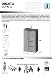 Forte DUCATO DCTH34L Instrucciones De Montaje