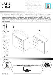 Forte LATIS LTSK25 Instrucciones De Montaje