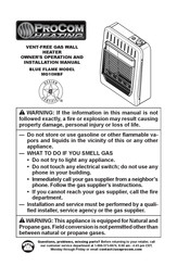 Procom Heating MG10HBF Manual De Instrucciones