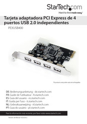 StarTech PEXUSB400 Guia Del Usuario