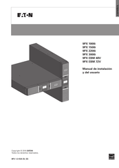 Eaton 9PX EBM 72V Manual De Instalación Y Del Usuario