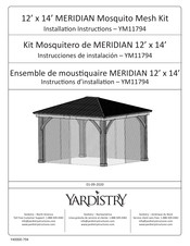 Yardistry MERIDIAN YM11794 Instrucciones De Instalación