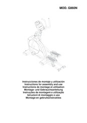 Bh Fitness G860N Instrucciones De Montaje Y Utilización