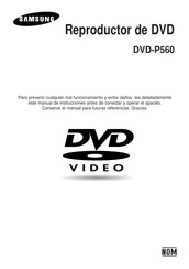 Samsung DVD-P560 Manual Del Usuario