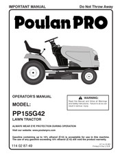 Poulan Pro PP155G42 Manual Del Operador