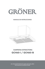 Gröner QCH60-I Manual De Instrucciones