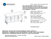 Whalen WSTB63-8DW-E Manual De Instrucciones