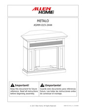 Allen home METALO ASMM-019-2444 Manual De Instrucciones