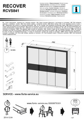 Forte RECOVER RCVS841 Instrucciones De Montaje