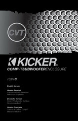 Kicker TCVT8 Manual De Instrucciones