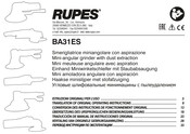 Rupes BA31ES Traducción De Manual De Instrucciones Original