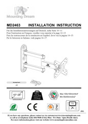 Mounting Dream MD2463 Instrucciones De La Instalación