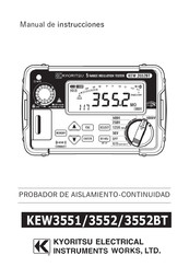 Kyoritsu Electrical Instruments Works KEW3552 Manual De Instrucciones