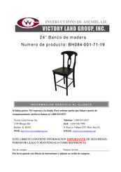 Victory Land Group BH084-001-71-19 Instruccions De Asemblaje