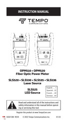 Tempo OPM520 Manual De Instrucciones