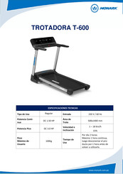 Monark T-600 Manual Del Usuario