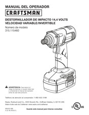 Craftsman 315.115460 Manual Del Operador