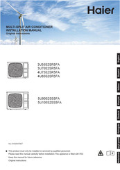 Haier 5U90S2SS5FA Manual De Instalación