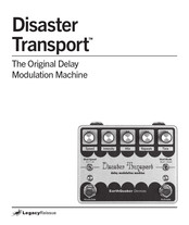 EarthQuaker Devices Disaster Transport Manual De Instrucciones