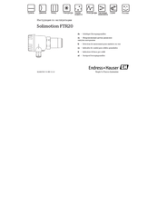 Endress+Hauser Solimotion FTR20 Manual De Instrucciones