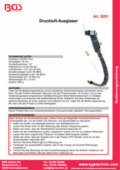 BGS technic 9291 Instrucciones De Uso