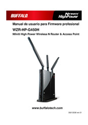 Buffalo Nfiniti High Power WZR-HP-G450H Manual De Usuario