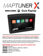 riva racing Maptuner X Manual De Instrucciones