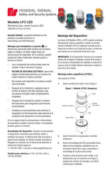 Federal Signal StreamLine LP3 LED Manual De Instrucciones