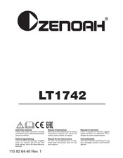 Zenoah LT1742 Manual De Las Instrucciones