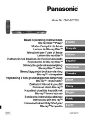 Panasonic DMP-BDT320 Instrucciones Básicas De Funcionamiento